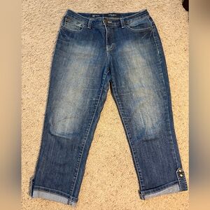 Nine West  "West End Fit" Dark Blue Capri Jeans - Size 28/6
